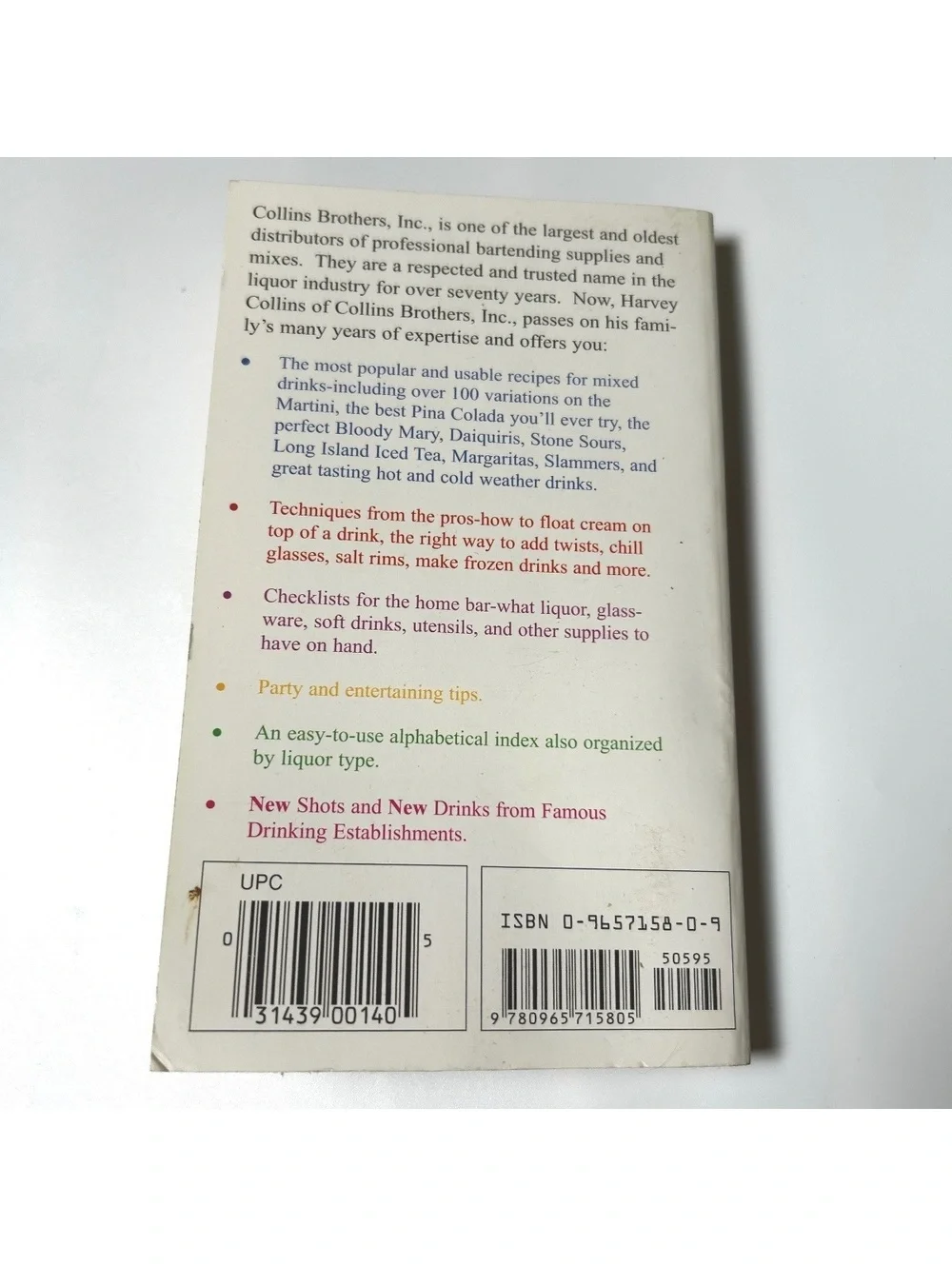 Harvey Collins' Drink Guide Book First Published 1985
